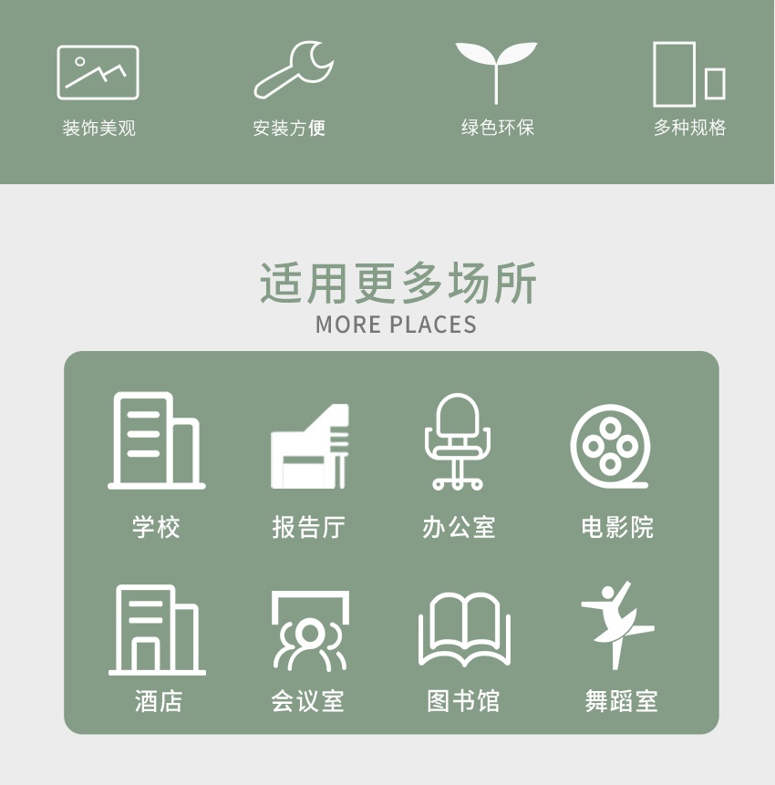聚酯纖維穿孔吸音板適用場所